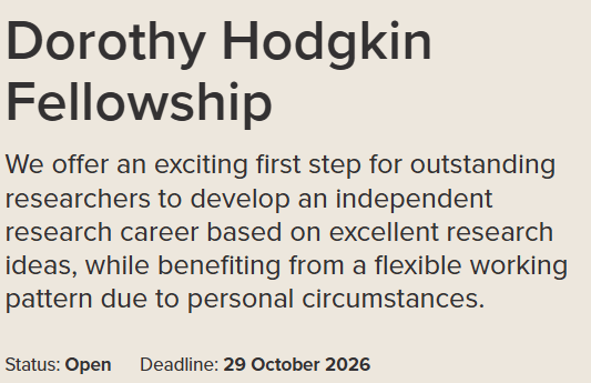 apply-for-the-dorothy-hodgkin-fellowship-2027:-get-up-to-1.9-million-for-an-eight-year-research-career-in-the-uk apply-for-the-dorothy-hodgkin-fellowship-2027:-get-up-to-1.9-million-for-an-eight-year-research-career-in-the-uk
