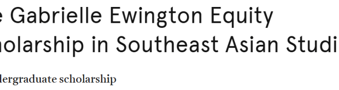 university-of-sydney-gabrielle-ewington-equity-scholarship-2026:-get-$8,500-per-year-to-study-southeast-asian-studies