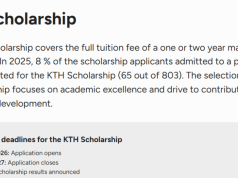 Explore the KTH Scholarship 2027: Study in Sweden with Full Tuition Fee Coverage for International Master’s Students explore-the-kth-scholarship-2027:-study-in-sweden-with-full-tuition-fee-coverage-for-international-master’s-students