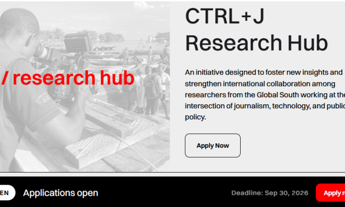 join-ctrl+j-research-hub-2026:-applications-open-for-global-south-researchers-in-journalism,-technology-and-public-policy