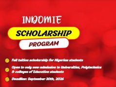 Indomie Scholarship Program 2026 (Fully-funded) indomie-scholarship-program-2026-(fully-funded)