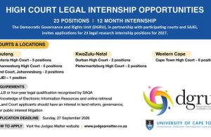 2027 Legal Internships in South Africa: 23 Opportunities with R9,000 Monthly Stipend 2027-legal-internships-in-south-africa:-23-opportunities-with-r9,000-monthly-stipend
