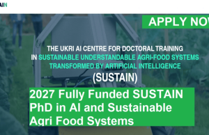 2027 Fully Funded SUSTAIN PhD in AI and Sustainable Agri-Food Systems 2027-fully-funded-sustain-phd-in-ai-and-sustainable-agri-food-systems