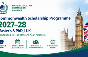 Commonwealth Scholarship Programme 2027–28 for Pakistani Students commonwealth-scholarship-programme-2027–28-for-pakistani-students