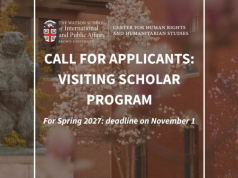 Center for Human Rights and Humanitarian Studies Visiting Scholar Program – Spring 2027 center-for-human-rights-and-humanitarian-studies-visiting-scholar-program-–-spring-2027