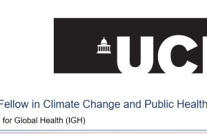 University College London (UCL) is recruiting a Research Fellow in Climate Change and Public Health to join the UCL Institute for Global Health: Apply Now!! university-college-london-(ucl)-is-recruiting-a-research-fellow-in-climate-change-and-public-health-to-join-the-ucl-institute-for-global-health:-apply-now!!