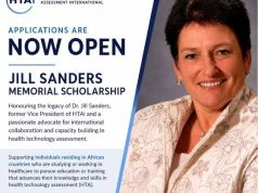 Application for the Jill Sanders Memorial Scholarship 2026 Now Open: CAD 20,000 for African Health Technology Assessment Professionals application-for-the-jill-sanders-memorial-scholarship-2026-now-open:-cad-20,000-for-african-health-technology-assessment-professionals