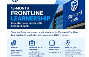 Standard Bank Learnership 2026: R10,000 Monthly Stipend for Graduates — NQF 7 Degree Required standard-bank-learnership-2026:-r10,000-monthly-stipend-for-graduates-—-nqf-7-degree-required