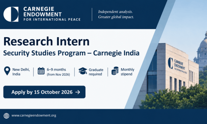 carnegie-india-research-intern-–-security-studies-program-2026