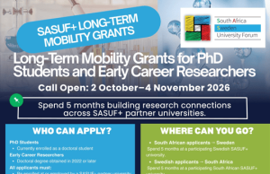 SASUF Long-Term Mobility Grants 2026 for PhD Students and Early Career Researchers sasuf-long-term-mobility-grants-2026-for-phd-students-and-early-career-researchers