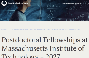Novo Nordisk Foundation Postdoctoral Fellowships at MIT 2027 novo-nordisk-foundation-postdoctoral-fellowships-at-mit-2027