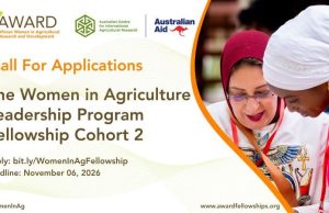 AWARD Women in Agriculture Leadership Program 2026–2027 | Fellowship for African Women Scientists award-women-in-agriculture-leadership-program-2026–2027-|-fellowship-for-african-women-scientists