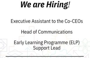 Ilifa Labantwana Vacancies 2026: Executive Assistant, Head of Communications and Early Learning Programme Support Lead in South Africa ilifa-labantwana-vacancies-2026:-executive-assistant,-head-of-communications-and-early-learning-programme-support-lead-in-south-africa