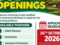 Explore 11 Makerere University jobs in Uganda, including Chief Planner, Technician and Laboratory Assistant vacancies. Apply online by 26 October 2026. explore-11-makerere-university-jobs-in-uganda,-including-chief-planner,-technician-and-laboratory-assistant-vacancies-apply-online-by-26-october-2026.