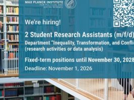 max-planck-institute-is-hiring-two-student-research-assistants-in-germany:-earn-up-to-e15.61-per-hour