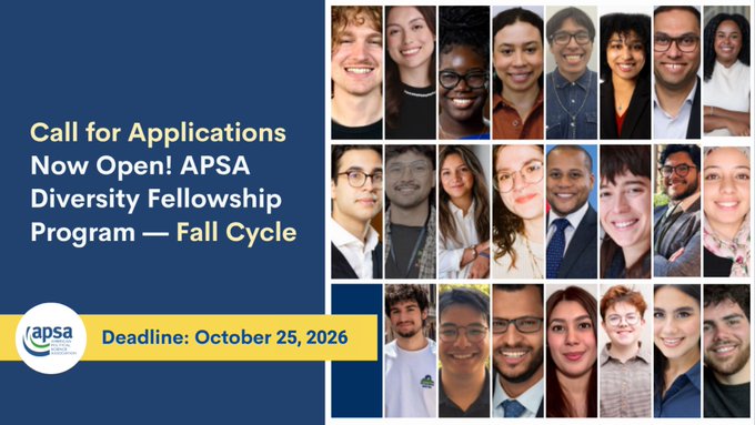 apsa-diversity-fellowship-program-2027–2028:-applications-open-for-aspiring-political-science-phd-students apsa-diversity-fellowship-program-2027–2028:-applications-open-for-aspiring-political-science-phd-students