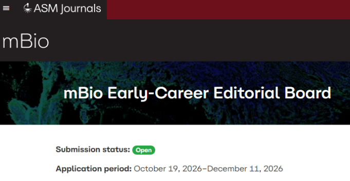 mbio-early-career-editorial-board-2027–2028:-applications-open-for-microbiology-researchers-worldwide