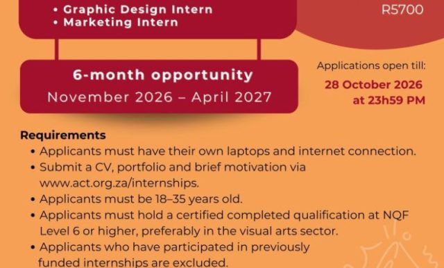 arts-and-culture-trust-(act)-internships-2026:-graphic-design-and-marketing-internship-opportunities-in-south-africa