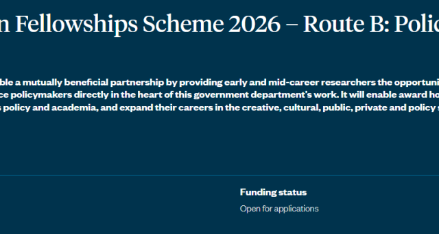 british-academy-innovation-fellowships-2026:-apply-for-120,000-in-funding-for-12-month-policy-research-fellowships