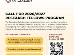 Education Collaborative Research Fellows Program 2026/27: Apply for a Nine-Month African Higher Education Research Fellowship education-collaborative-research-fellows-program-2026/27:-apply-for-a-nine-month-african-higher-education-research-fellowship