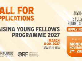 raisina-young-fellows-programme-2027:-fully-funded-opportunity-for-young-leaders