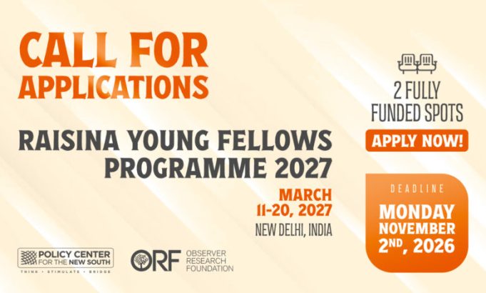 raisina-young-fellows-programme-2027:-fully-funded-opportunity-for-young-leaders