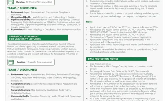 2027-nnpc/renaissance-jv-sabbatical-and-postgraduate-research-internship-programme-for-nigerians 2027-nnpc/renaissance-jv-sabbatical-and-postgraduate-research-internship-programme-for-nigerians