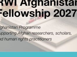 RWI Afghanistan Fellowship 2027 in Sweden and Hybrid Format rwi-afghanistan-fellowship-2027-in-sweden-and-hybrid-format
